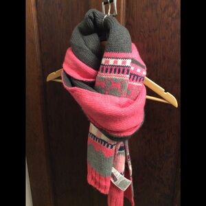 Pretty in pink scarf